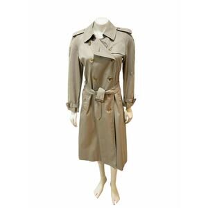 Burberrys 80s Vintage Trench Coat Women’s Check Heritage 6 Reg